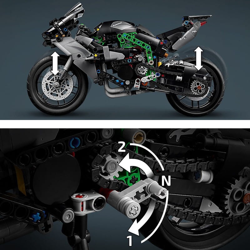 Конструктор LEGO Technic Мотоцикл Kawasaki Ninja H2R (42170)