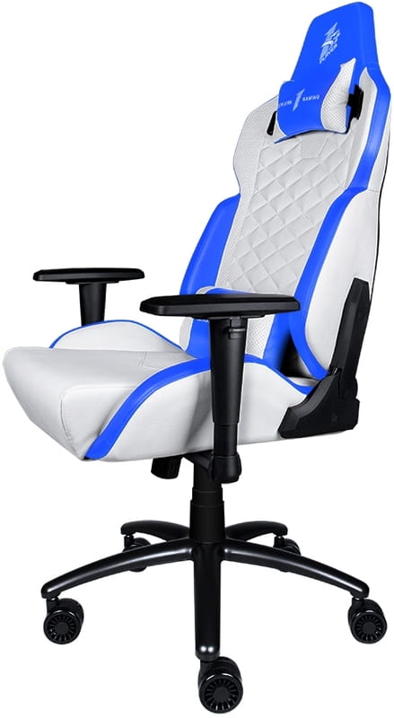 Крісло для геймерів 1stPlayer DK2 Blue-White_подарунок