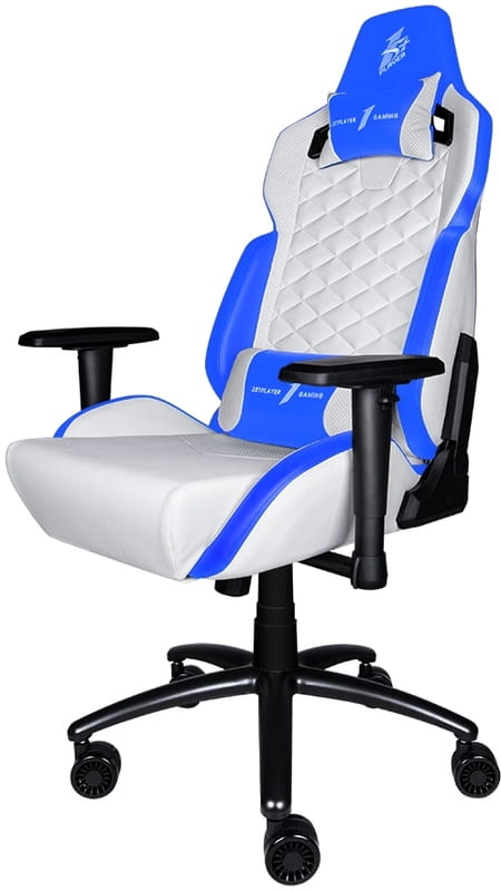 Крісло для геймерів 1stPlayer DK2 Blue-White_подарунок