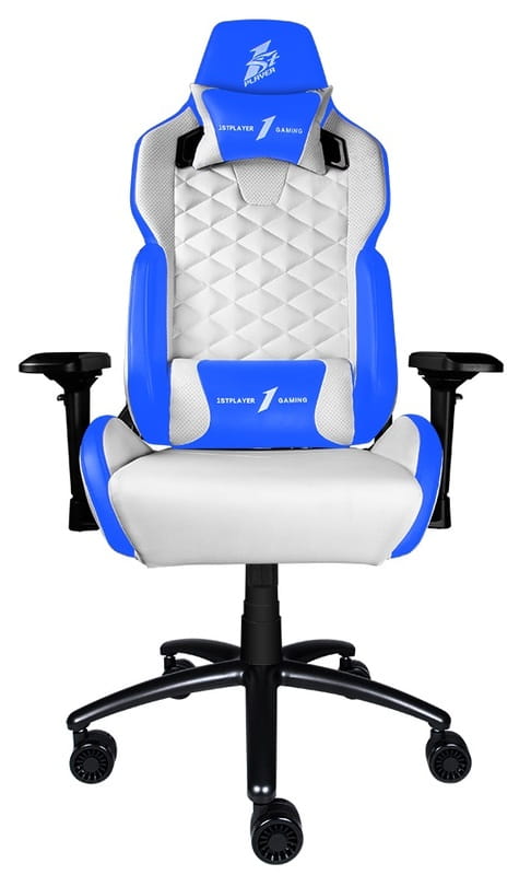 Крісло для геймерів 1stPlayer DK2 Blue-White_подарунок