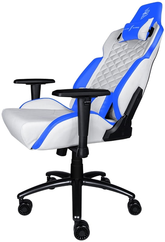 Крісло для геймерів 1stPlayer DK2 Blue-White_подарунок