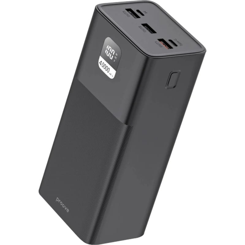 Універсальна мобільна батарея Proove Giant Lite 22.5W 40000mAh Black (PBGI20312201)