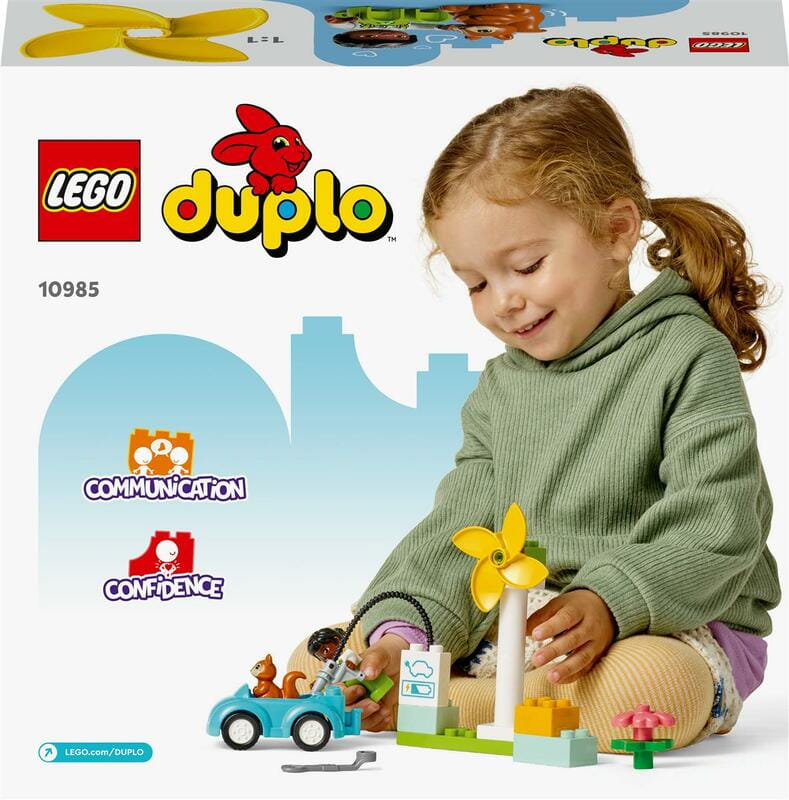 Конструктор LEGO Duplo Town Ветровая турбина и электромобиль (10985)