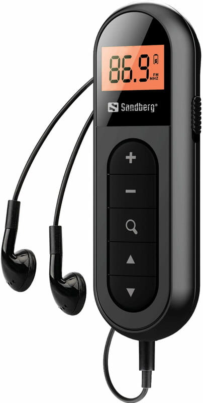 Радіоприймач Sandberg FM кишеньковий (Rechargeable) з навушниками (421-01)