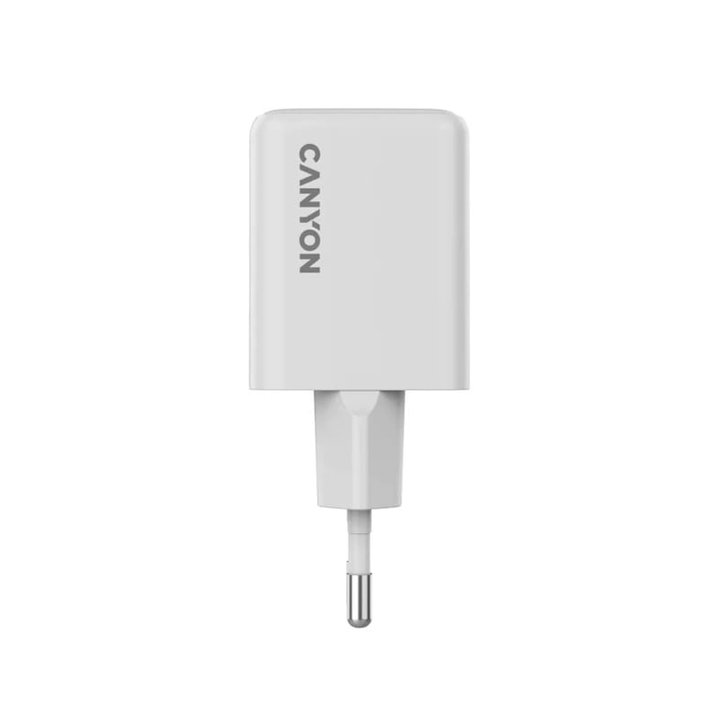 Мережевий зарядний пристрій Canyon CU35CC GaN (2USB, 1A) PD White (CNS-CUW35CC)