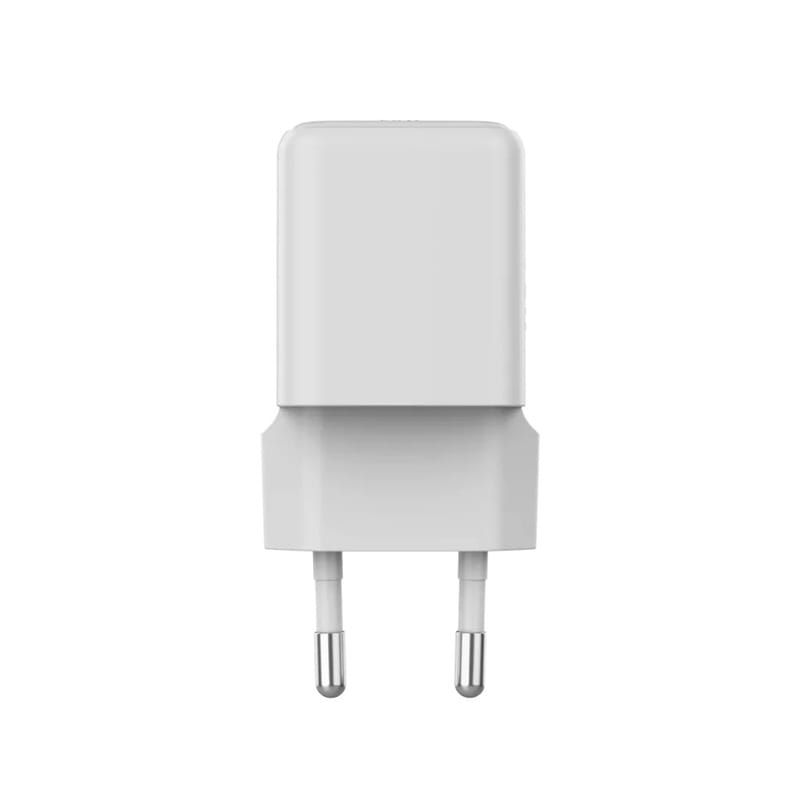 Мережевий зарядний пристрій Canyon CU20AC GaN (2USB, 0.6A) PD, QC 4.0 White (CNS-CUW20AC)