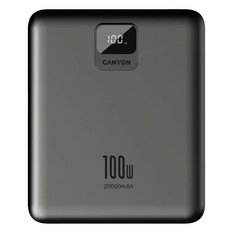 Универсальная мобильная батарея Canyon PB-2008 20000mAh Dark Grey (CNE-CPB2008DG)