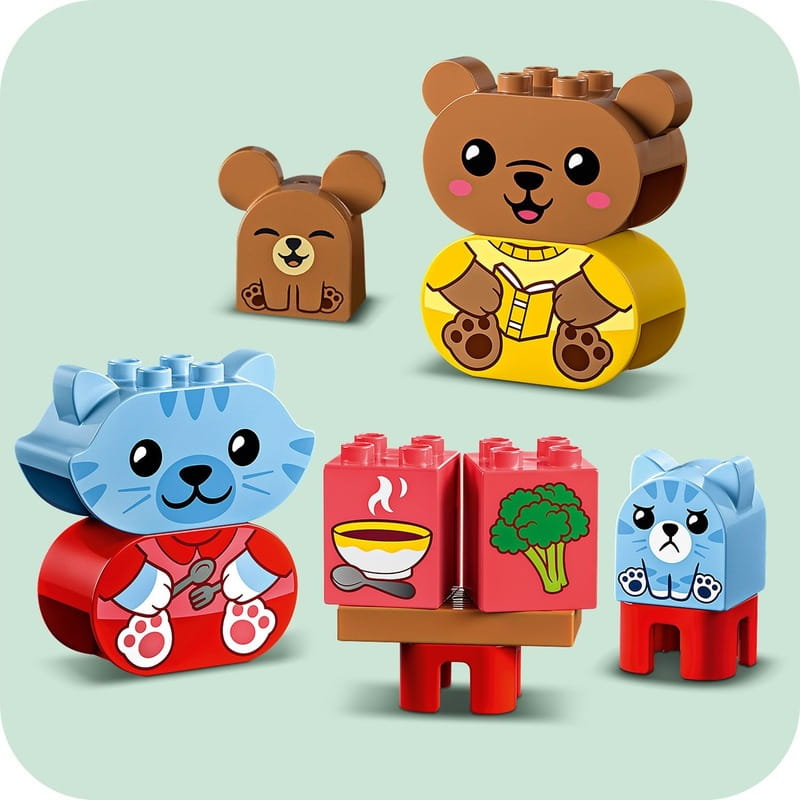 Конструктор LEGO Duplo My First Повсякденні процедури: Час вечері та сну (10414)