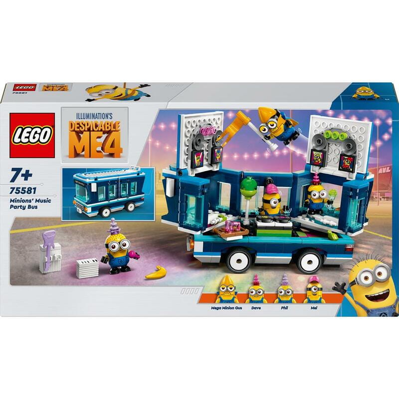 Конструктор LEGO Нікчемний я 4 Музичний автобус для вечірок Міньйонів (75581)