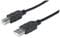 Фото - Кабель Intracom Manhattan (333368) USB2.0 AM-BM 1.8 м, Black | click.ua