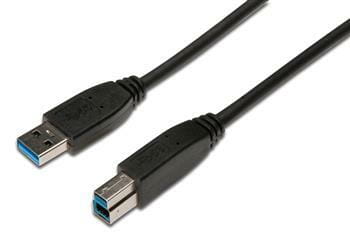 Кабель EDNET USB 3.0 (AM/BM) 1.8m, black (84132)