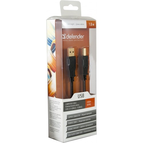 Кабель Defender USB04-10PRO USB 2.0 AM-BM 3м (87431)