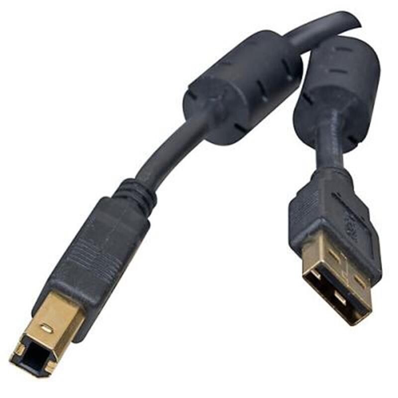 Кабель Defender USB04-06PRO USB 2.0 AM-BM 1.8 м, чорний (87430)