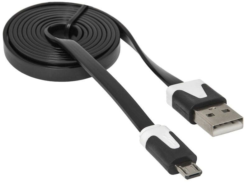 Кабель Defender USB08-03P USB 2.0 AM-MicroBM, 1 м (87475)