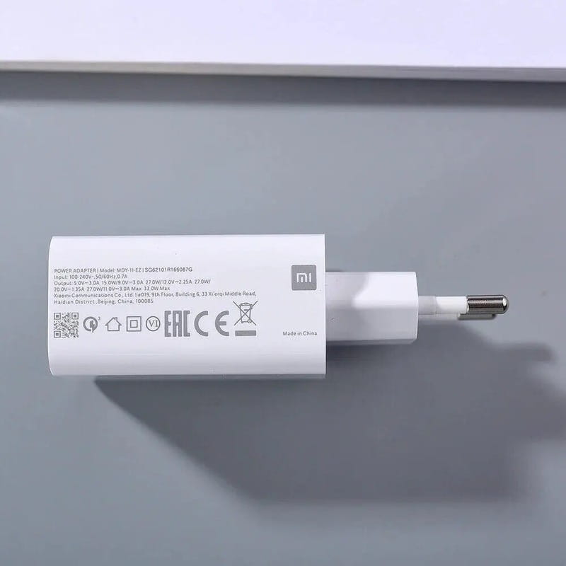 Мережевий зарядний пристрій Xiaomi Charging Combo (USB, 3A) White (BHR6039EU) + кабель USB-C