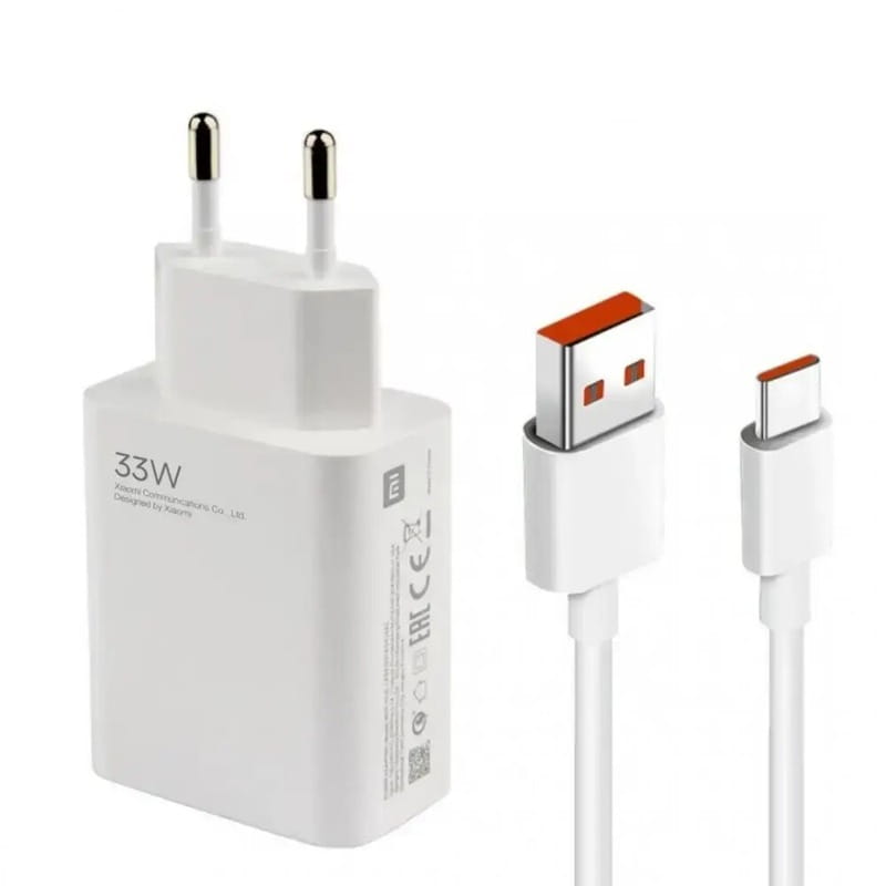 Мережевий зарядний пристрій Xiaomi Charging Combo (USB, 3A) White (BHR6039EU) + кабель USB-C