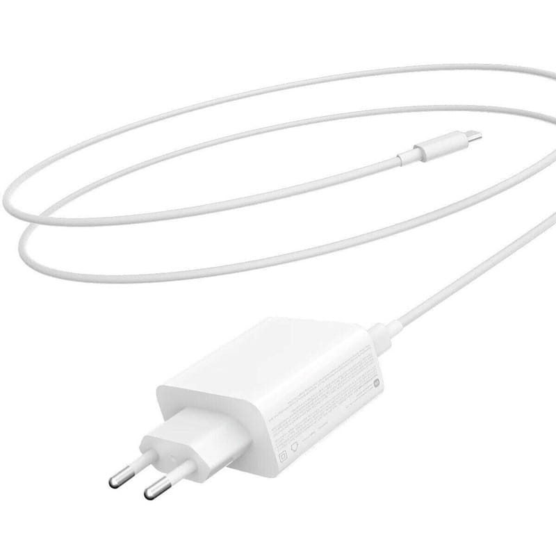 Мережевий зарядний пристрій Xiaomi Charger GaN (3USB, 6.1A) White (BHR7493EU) + кабель USB-C