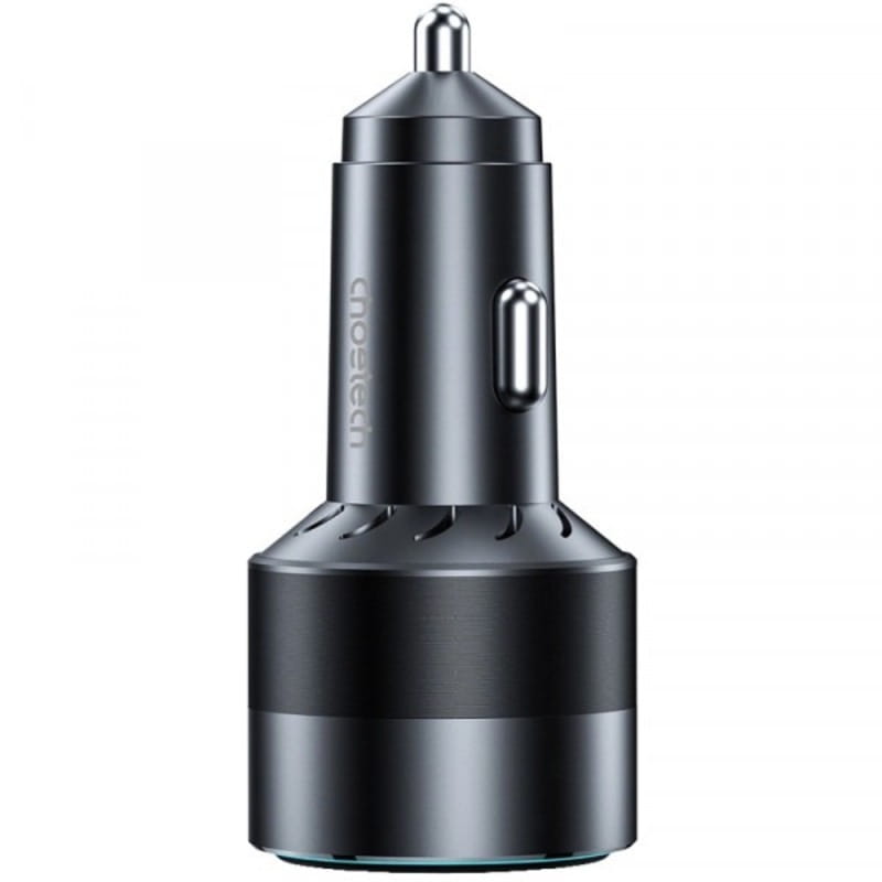 Автомобильное зарядное устройство Choetech (1USB Type C 45W; 1USB 18W) PD3.0 QC3.0 Black (TC0010-BK)
