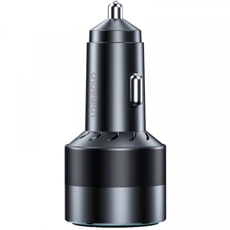 Автомобільний зарядний пристрій Choetech (1USB Type C 45W; 1USB 18W) PD3.0 QC3.0 Black (TC0010-BK)