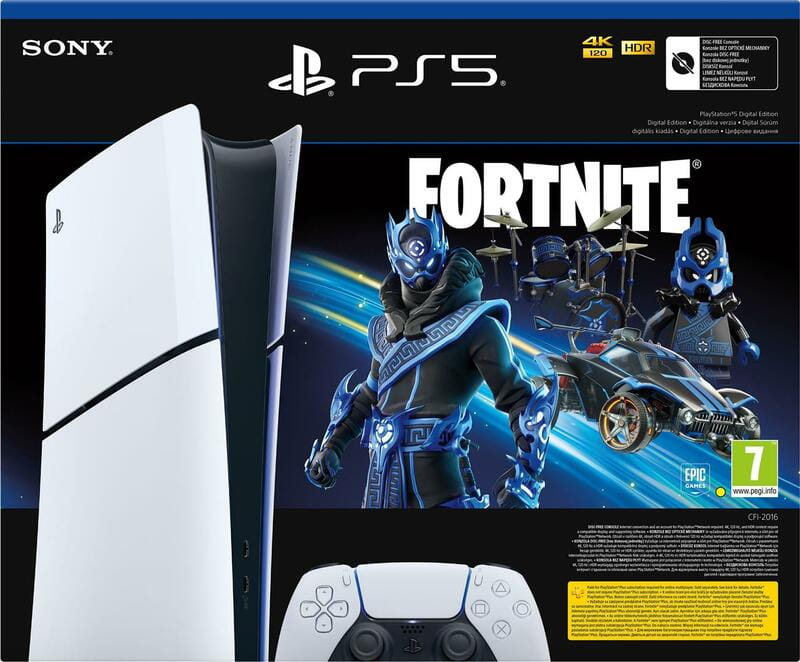 Игровая приставка Sony PlayStation 5 Slim Digital Edition (Fortnite Cobalt Star Bundle) (1000045170)