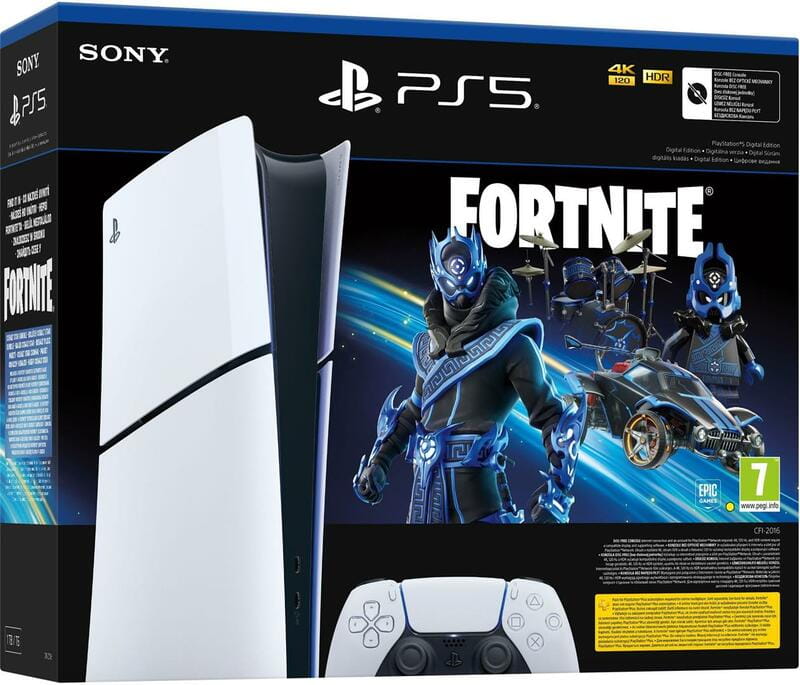 Игровая приставка Sony PlayStation 5 Slim Digital Edition (Fortnite Cobalt Star Bundle) (1000045170)