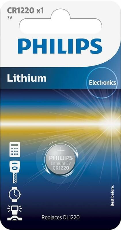 Батарейка Philips Lithium CR 1220 BL 1шт