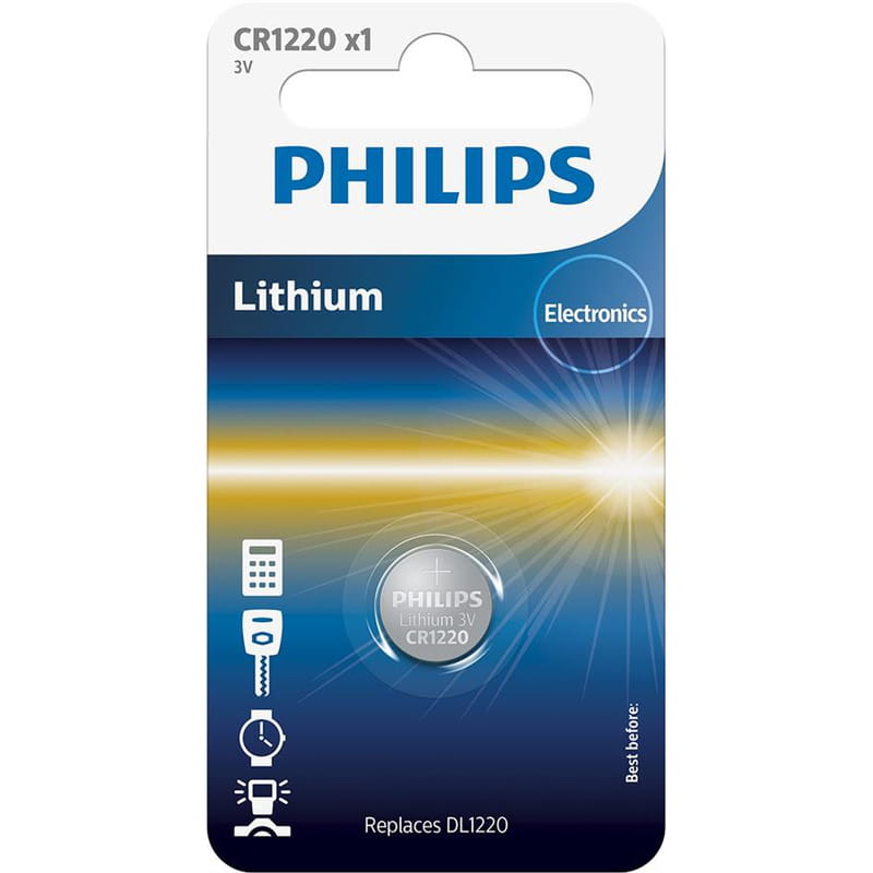 Батарейка Philips Lithium CR 1220 BL 1шт