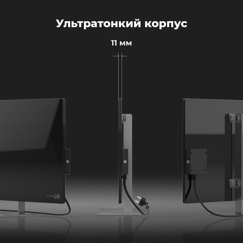 Інфрачервоний обігрівач AENO Premium Eco Smart Heater Black (AGH0002S)