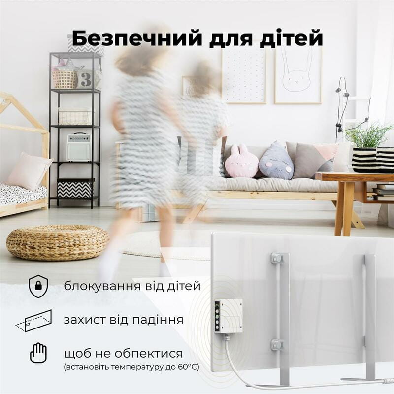 Інфрачервоний обігрівач AENO Premium Eco Smart Heater LED White (AGH0003S)