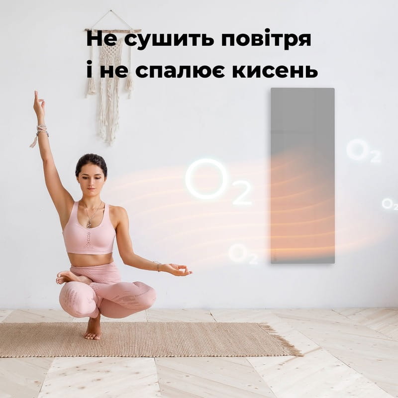 Інфрачервоний обігрівач AENO Premium Eco Smart Heater LED Gray (AGH0005S)