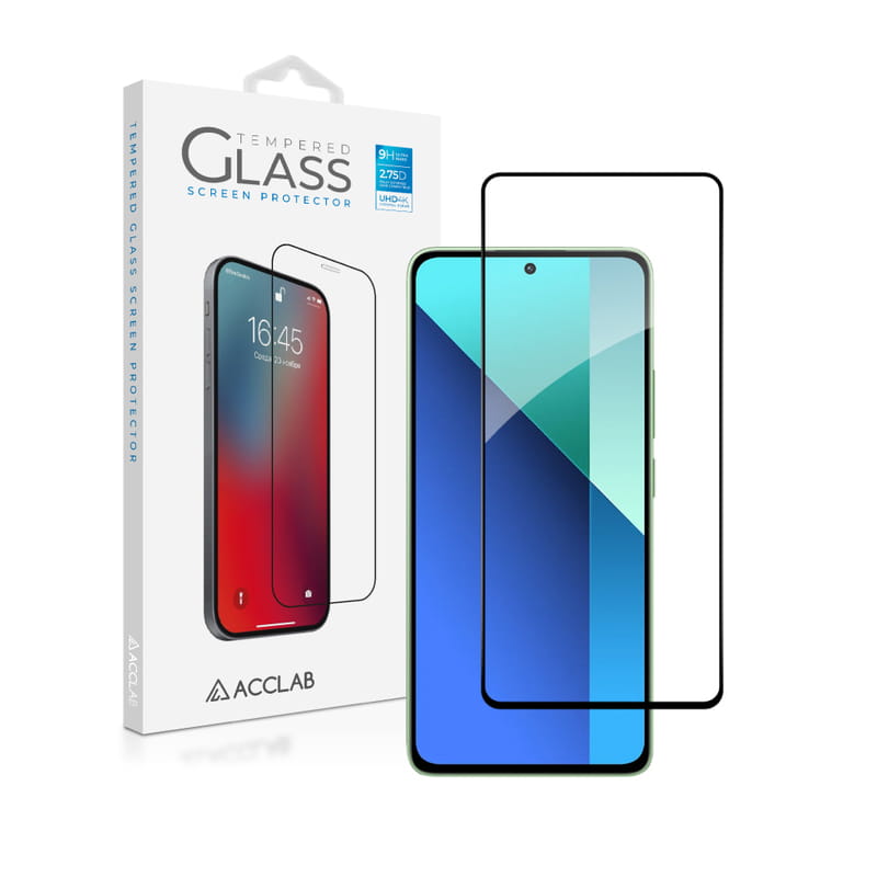 Защитное стекло ACCLAB Full Glue для Xiaomi Redmi Note 13 4G Black (1283126583704)