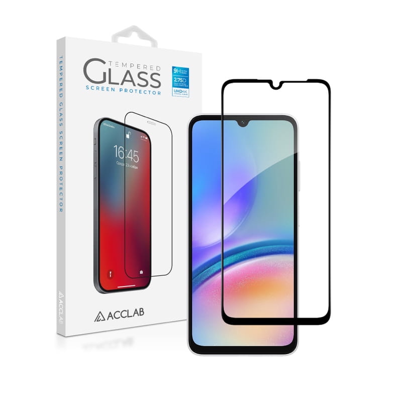 Захисне скло ACCLAB Full Glue для Samsung Galaxy A05s SM-A057 Black (1283126581908)