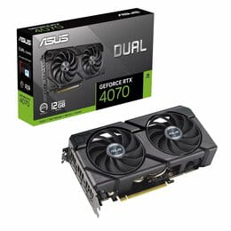 Видеокарта GF RTX 4070 12GB GDDR6 Dual Evo Asus (DUAL-RTX4070-12GD6-EVO)