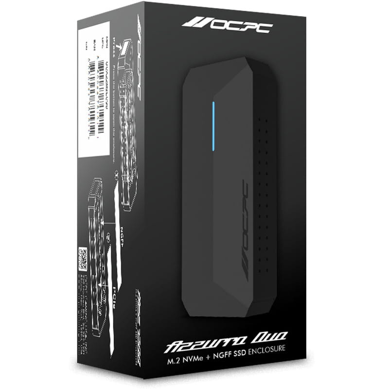 Зовнішня кишеня OCPC Azzurro Duo NVMe PCIe M.2 to USB 3.1 (OCAZZM2ECSD)