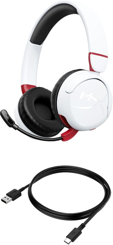 Bluetooth-гарнітура HyperX Cloud Mini White/Red (7G8F2AA)