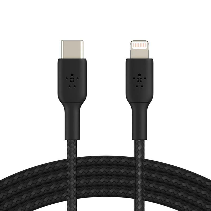 Кабель Belkin USB Type-C-Lightning, 1м Black (CAA004BT1MBK)