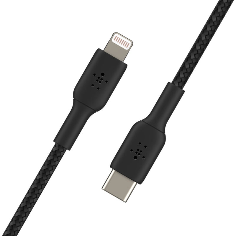 Кабель Belkin USB Type-C-Lightning, 1м Black (CAA004BT1MBK)