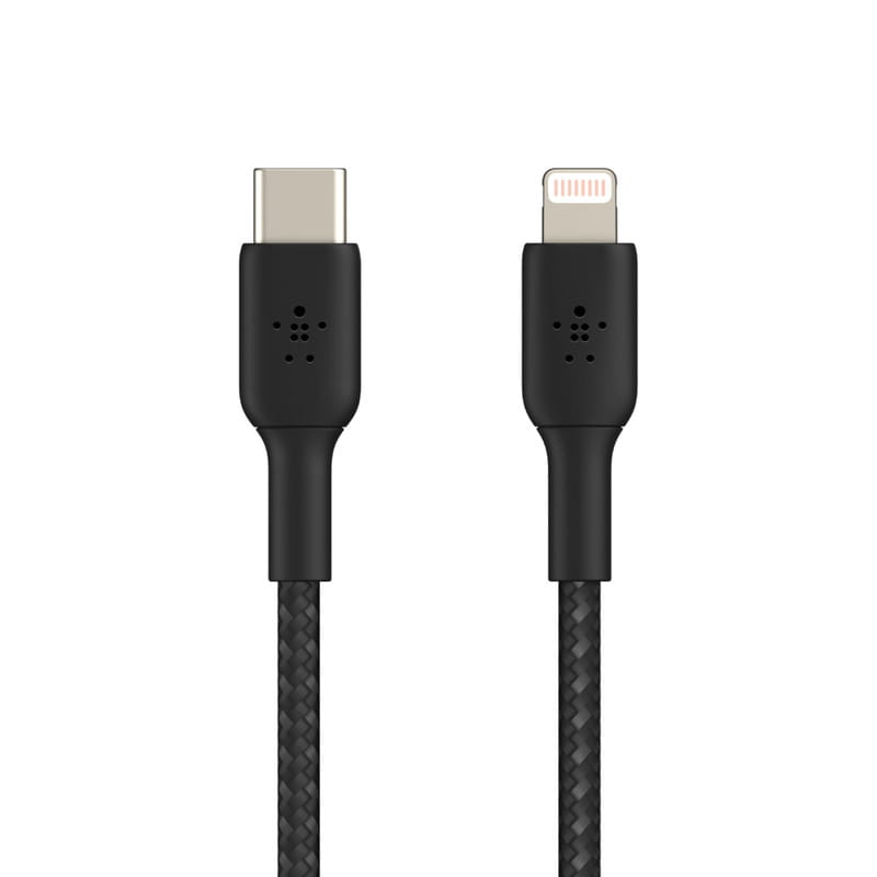 Кабель Belkin USB Type-C-Lightning, 1м Black (CAA004BT1MBK)