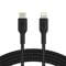 Фото - Кабель Belkin USB Type-C-Lightning, 1м Black (CAA004BT1MBK) | click.ua