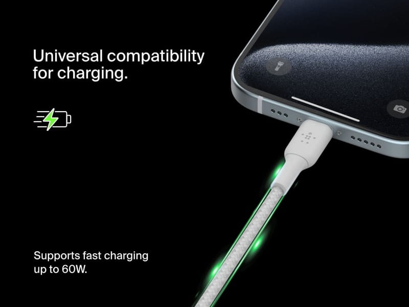 Кабель Belkin USB Type-C-USB Type-C, 2м White (CAB004BT2MWH)
