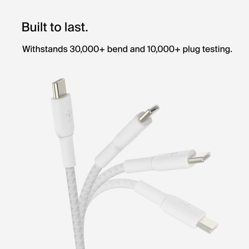 Кабель Belkin USB Type-C-USB Type-C, 2м White (CAB004BT2MWH)