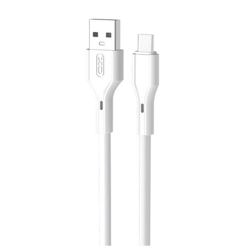 Кабель XO NB230 Rock Series USB - USB Type-C (M/M), 1 м, White (NB230_C_White)