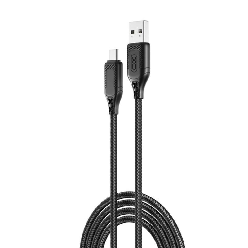 Кабель XO NB235 Zebra Series Braided USB - micro USB (M/M), 1 м, Black (NB235_M_Black)