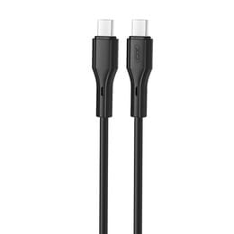 Купити Кабель XO NBQ231B Rock Series USB Type-C - USB Type-C (M/M), 1 м, Black (NBQ231B-CC.black) Кабель XO NBQ231B Rock Series USB Type-C - USB Type-C (M/M), 1 м, Black (NBQ231B-CC.black)