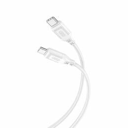 Кабель XO NBQ236B Braided USB Type-C - USB Type-C (M/M), 1 м, White (NBQ236B_White)