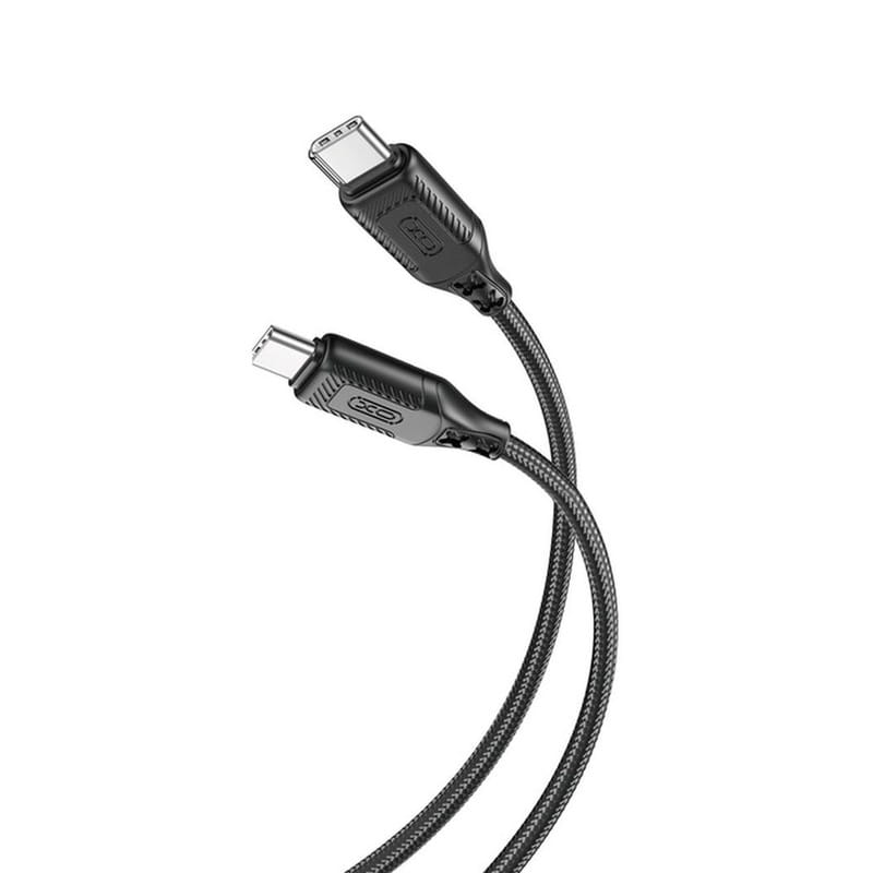 Кабель XO NBQ236B Braided USB Type-C - USB Type-C (M/M), 1 м, Black (NBQ236B_Black)