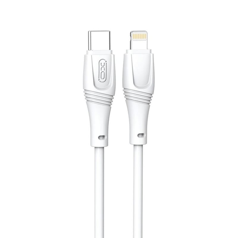 Кабель XO NBQ239A Zeus Series High Elastic USB Type-C - Lightning (M/M), 1 м, White (NBQ239A_White)