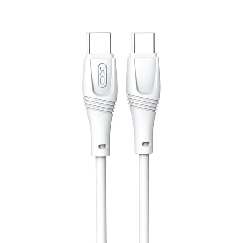 Кабель XO NBQ239B Zeus Series High Elastic USB Type-C - USB Type-C (M/M), 1 м, White (NBQ239B_White)