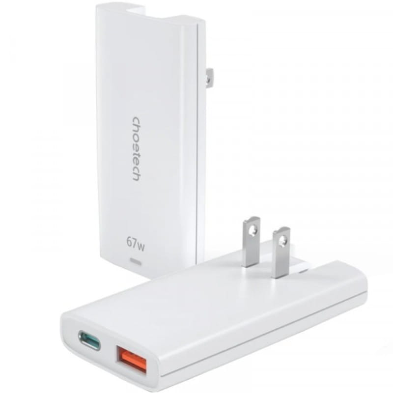 Мережевий зарядний пристрій Choetech (USB-C+USB-A) White (PD6011-EU-WH)