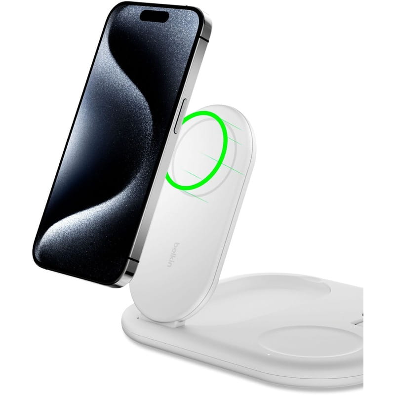 Безпровідний зарядний пристрій Belkin 3in1 Magnetic Foldable White (WIZ029VFWH)
